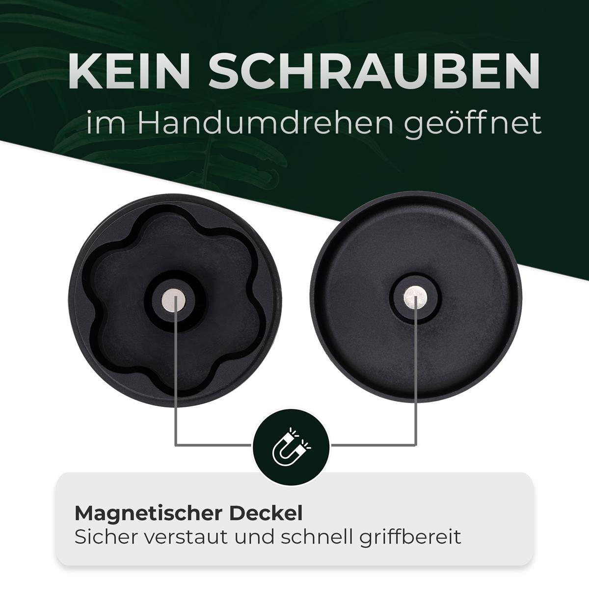 Dosier-Kapselmagazin Bundle - inkl. 6 Kapseln für Kräuter aus Edelstahl - für Convectum, Nanu &amp; Stilus Pro Max