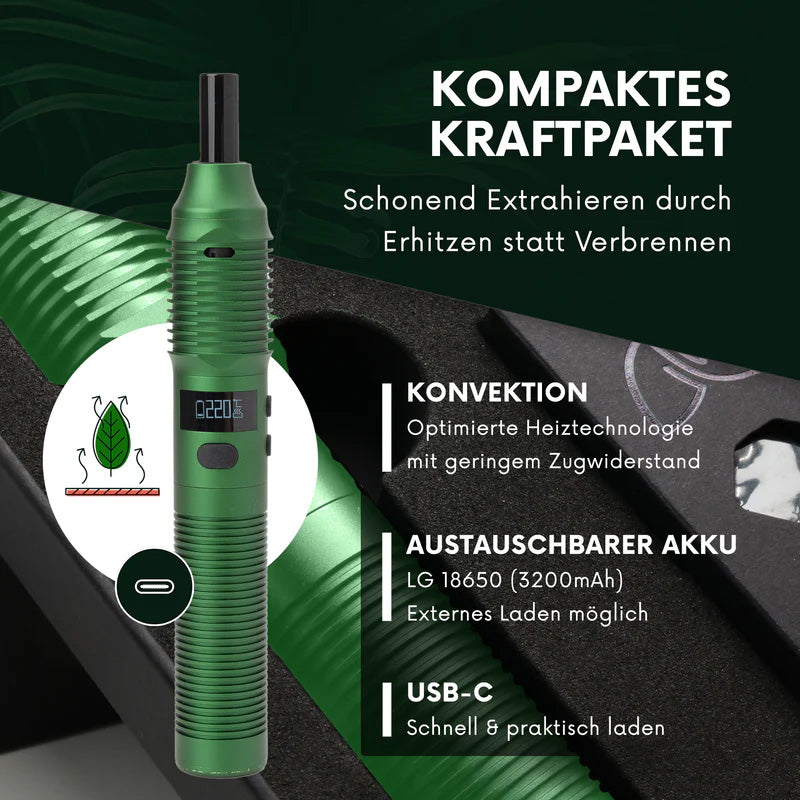 HIZEN Vaporizers Stilus Pro Max Forest Green