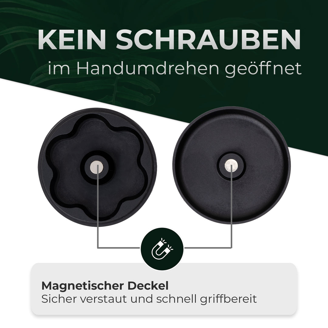 Dosier-Kapselmagazin Bundle - inkl. 3 Kapseln für Kräuter aus Edelstahl & 3 Kapseln für Wax /Öl - für Convectum, Nanu & Stilus Pro Max